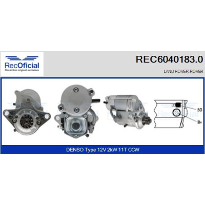 Motorino di avviamento RECOFICIAL REC6040183.0