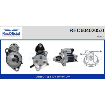 Motorino di avviamento RECOFFICIAL REC6040205.0