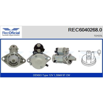 Motorino di avviamento RECOFICIAL REC6040268.0