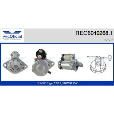 Motorino di avviamento RECOFICIAL REC6040268.1