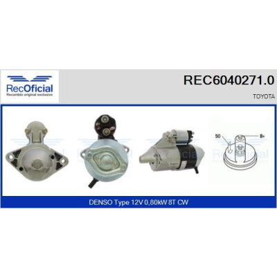 Motorino di avviamento RECOFICIAL REC6040271.0