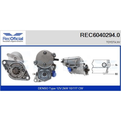 Motorino di avviamento RECOFICIAL REC6040294.0
