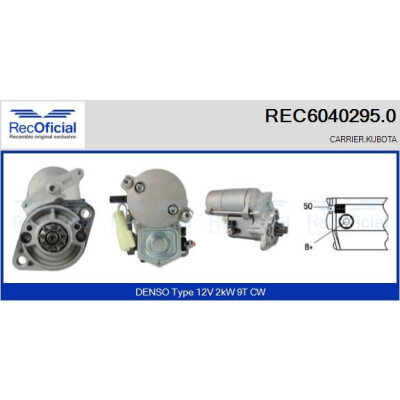 Motorino di avviamento RECOFICIAL REC6040295.0