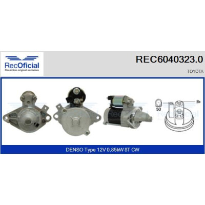Motorino di avviamento RECOFFICIAL REC6040323.0