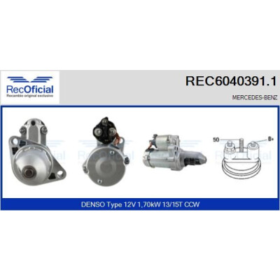 Motorino di avviamento RECOFICIAL REC6040391.1
