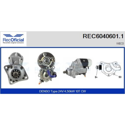 Motorino di avviamento RECOFICIAL REC6040601.1