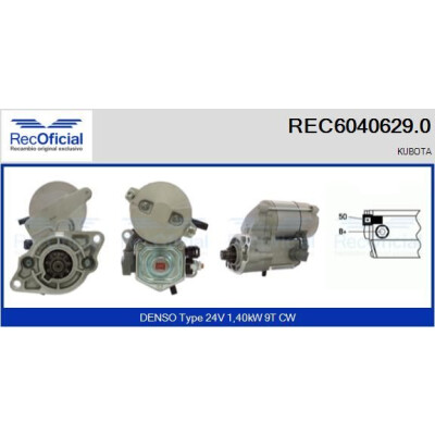 Motorino di avviamento RECOFICIAL REC6040629.0