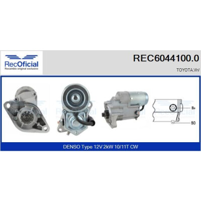 Motorino di avviamento RECOFFICIAL REC6044100.0