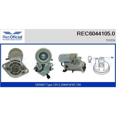 Motorino di avviamento RECOFFICIAL REC6044105.0
