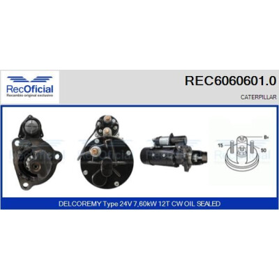 Motorino di avviamento RECOFICIAL REC6060601.0
