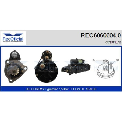 Motorino di avviamento RECOFICIAL REC6060604.0