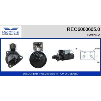 Motorino di avviamento RECOFICIAL REC6060605.0