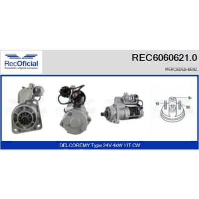Motorino di avviamento RECOFICIAL REC6060621.0