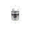 Filtro carburante UFI 24.161.00