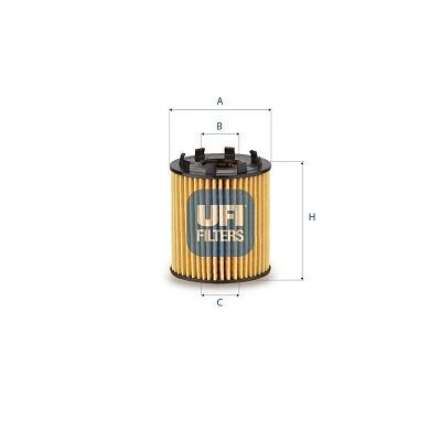 Filtro olio UFI 25.258.00