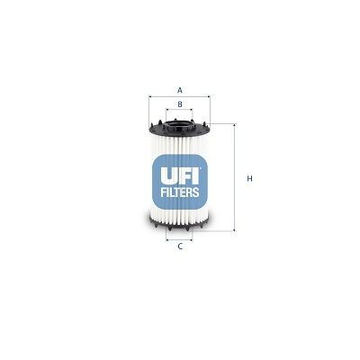 Filtro olio UFI 25.259.00