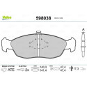 Kit pastiglie freno VALEO 598038