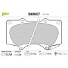Kit pastiglie freno VALEO 598857
