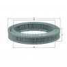 Filtro aria MAHLE ORIGINAL LX 621