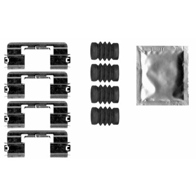 Kit accessori, pastiglie freno HELLA 8DZ 355 207-311