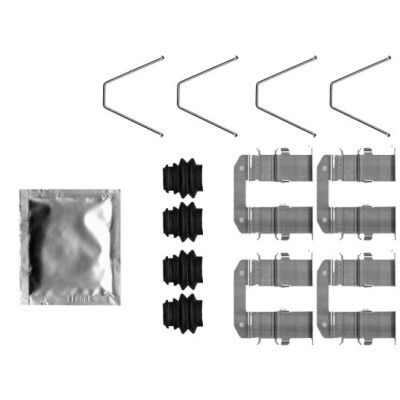 Kit accessori, pastiglie freno HELLA 8DZ 355 206-911