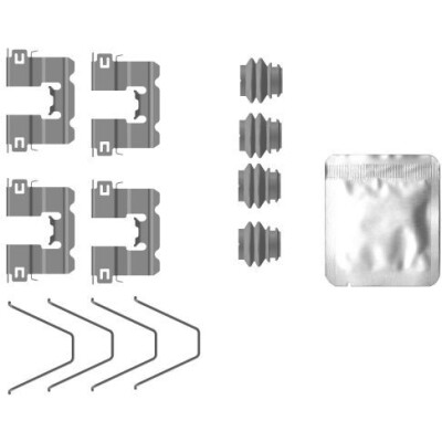 Kit accessori, pastiglie freno HELLA 8DZ 355 207-231