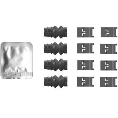 Kit accessori, pastiglie freno HELLA 8DZ 355 206-751