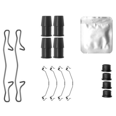 Kit accessori, pastiglie freno HELLA 8DZ 355 207-071