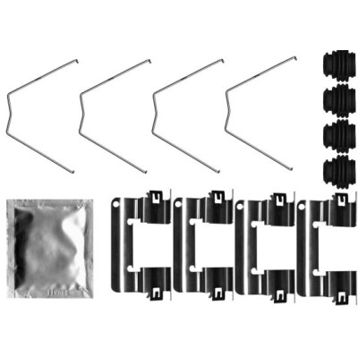 Kit accessori, pastiglie freno HELLA 8DZ 355 207-261
