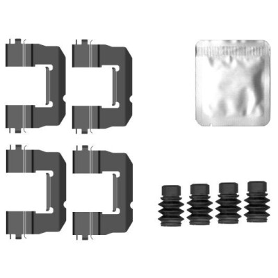 Kit accessori, pastiglie freno HELLA 8DZ 355 207-091