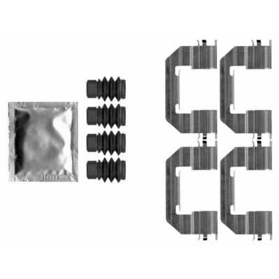 Kit accessori, pastiglie freno HELLA 8DZ 355 207-291