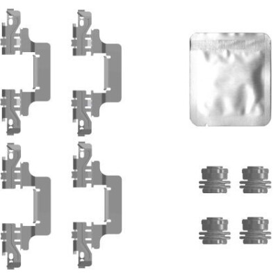 Kit accessori, pastiglie freno HELLA 8DZ 355 207-201