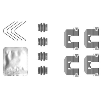 Kit accessori, pastiglie freno HELLA 8DZ 355 206-841