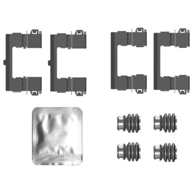 Kit accessori, pastiglie freno HELLA 8DZ 355 207-391