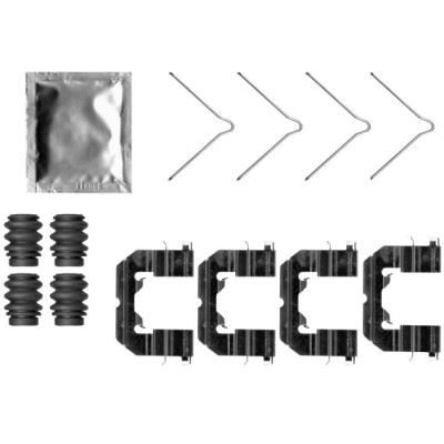 Kit accessori, pastiglie freno HELLA 8DZ 355 207-181