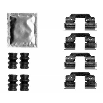 Kit accessori, pastiglie freno HELLA 8DZ 355 207-371