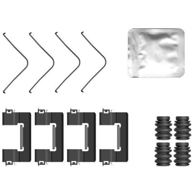 Kit accessori, pastiglie freno HELLA 8DZ 355 207-141