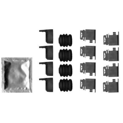 Kit accessori, pastiglie freno HELLA 8DZ 355 205-711