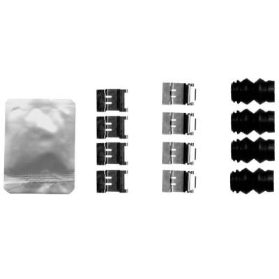 Kit accessori, pastiglie freno HELLA 8DZ 355 206-711