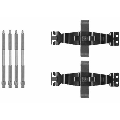 Kit accessori, pastiglie freno HELLA 8DZ 355 205-691