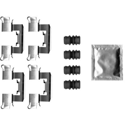 Kit accessori, pastiglie freno HELLA 8DZ 355 206-411