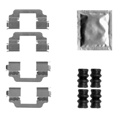 Kit accessori, pastiglie freno HELLA 8DZ 355 206-621