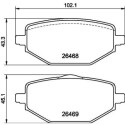 Kit pastiglie freno HELLA 8DB 355 044-241