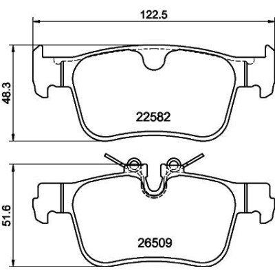 Kit pastiglie freno HELLA 8DB 355 044-311