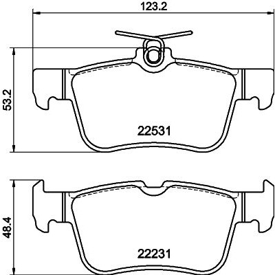 Kit pastiglie freno HELLA 8DB 355 041-071
