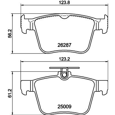 Kit pastiglie freno HELLA 8DB 355 044-951
