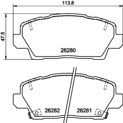 Kit pastiglie freno HELLA 8DB 355 040-841