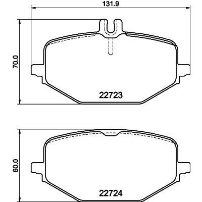 Set di pastiglie freno HELLA 8DB 355 040-691