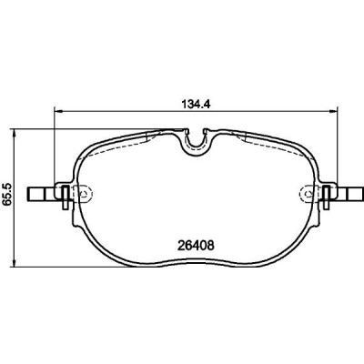 Set di pastiglie freno HELLA 8DB 355 042-671