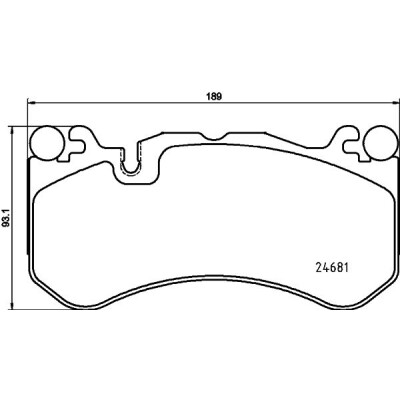 Set di pastiglie freno HELLA 8DB 355 036-461
